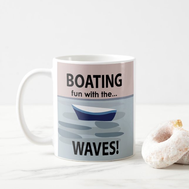 Mug Bateaux Bateaux Plaisir De Voile Avec Les Vagues B (Avec donut)