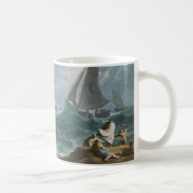 Mug Bateaux de pêche dans une tempête (Droite)