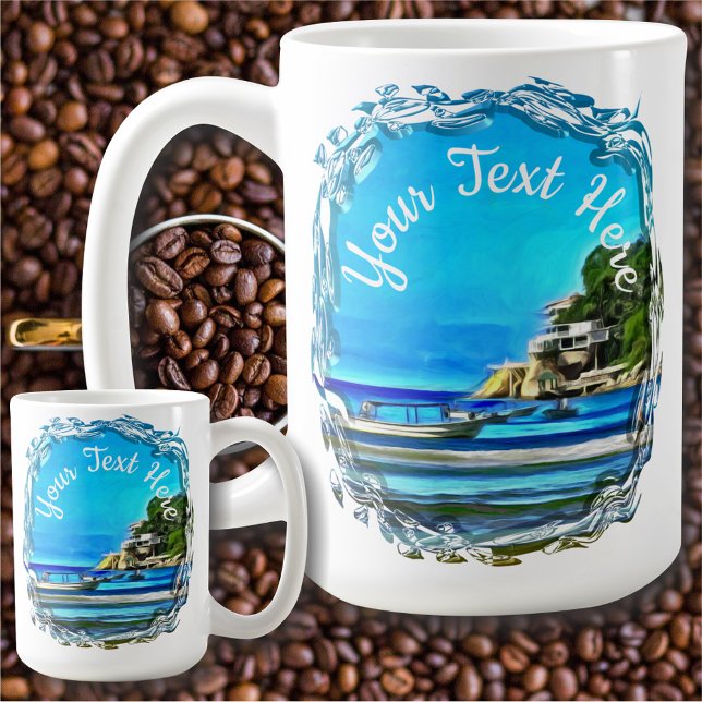 Mug Bateaux de pêche de Mismaloya 0346 (Créateur téléchargé)