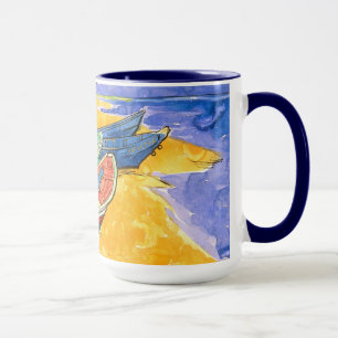 Mug Bateaux De Pêche Plage Saintes-Maries Van Gogh Fi