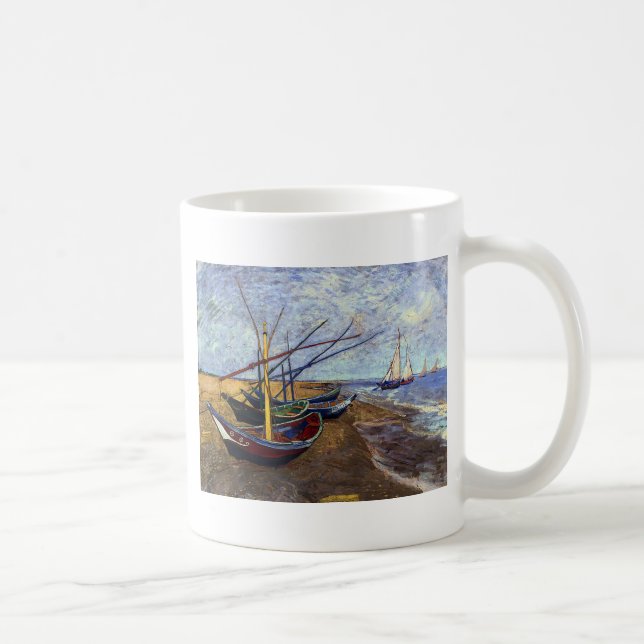 Mug Bateaux de pêche sur la plage (Droite)
