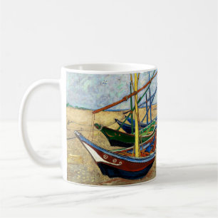 Mug Bateaux de pêche sur la plage de Saintes-Maries -