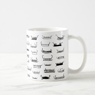 Mug Bateaux scandinaves d'art de roche d'âge du bronz