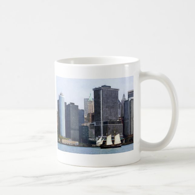 Mug Bateaux - Schooner contre la Skyline de Manhattan (Droite)