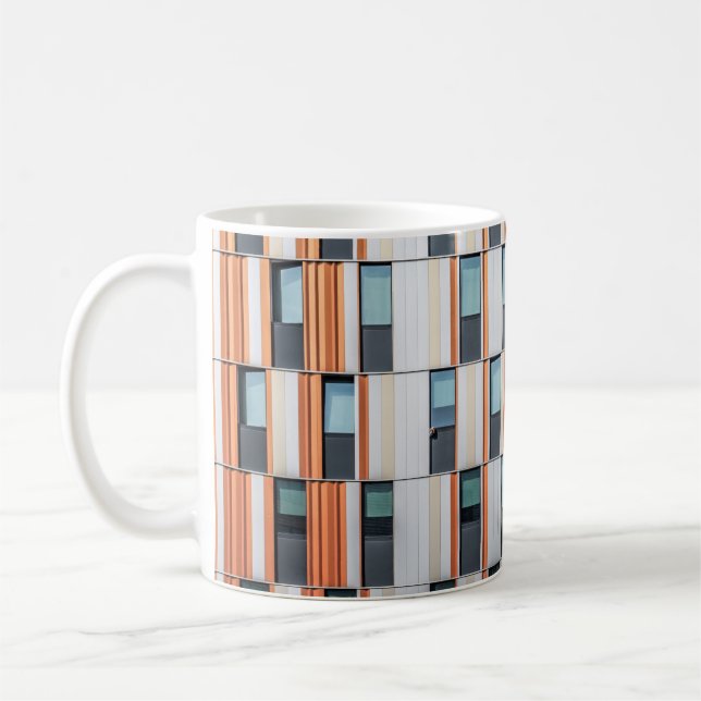 Mug Bâtiment blanc et orange (Gauche)