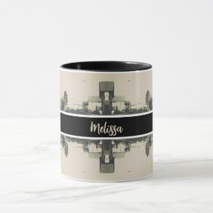 Mug Bâtiment de rue vintage Algérie Alger