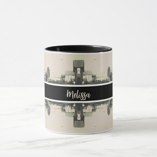Mug Bâtiment de rue vintage Algérie Alger (Centre)