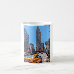 Mug Bâtiment emblématique Flatiron New York Taxi Jaune