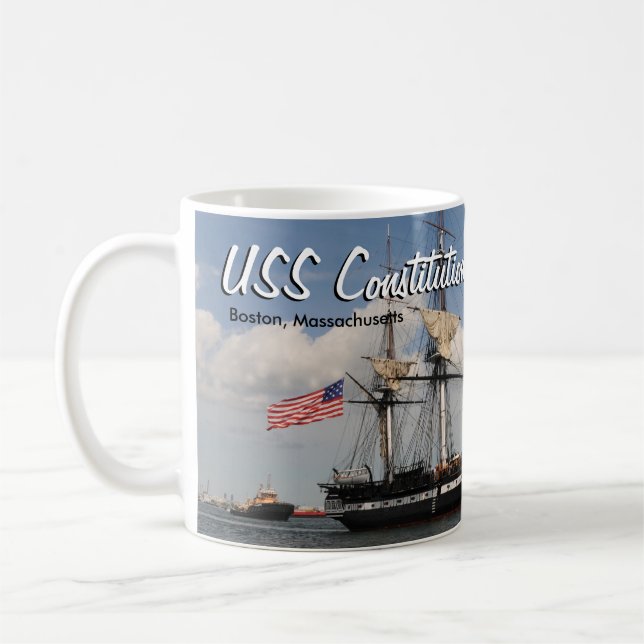 Mug Bâtiment historique USS Constitution de Boston (Gauche)