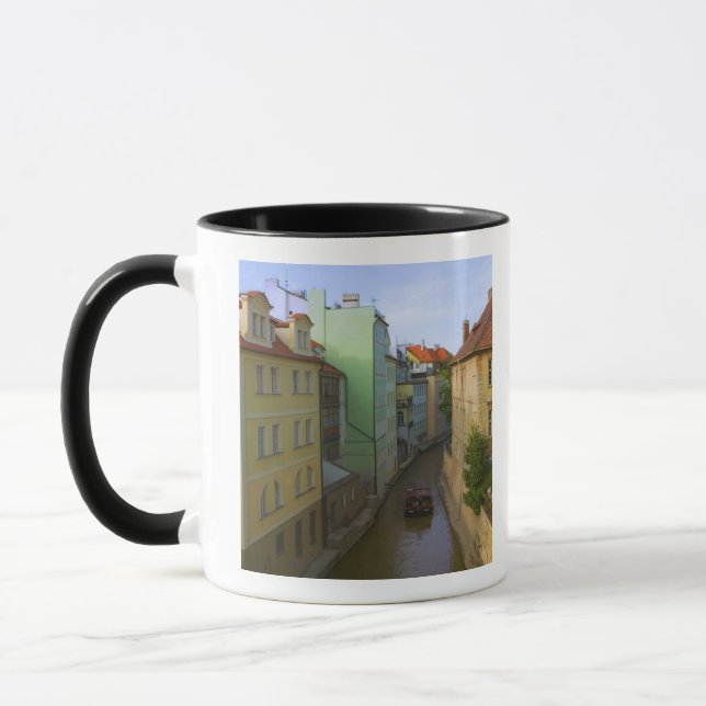 Mug Bâtiments historiques avec canal, Prague, Républiq (Gauche)