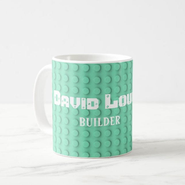 Mug Bâtiments turquoise (Devant gauche)