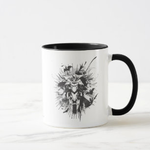 Mug Batman à vélo avec chauves-souris