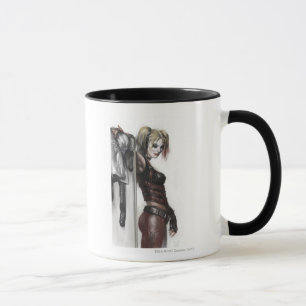 Mug Batman Arkham City   Harley Quinn Illustration