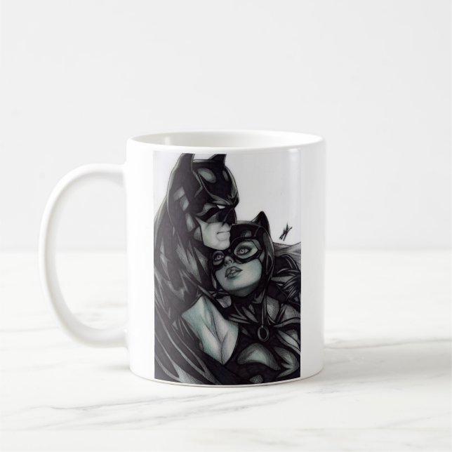Mug Batman & Catwoman ~ Bruce wayne & Selina Kyle (Gauche)