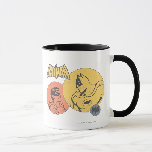 Mug Batman Et Robin Graphic - Distressed (Droite)
