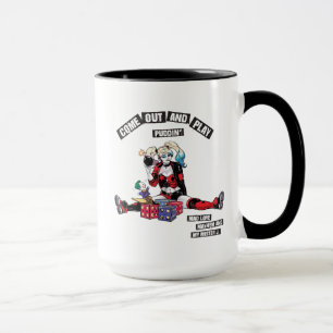 Mug Batman   Harley Quinn "Sortez Et Jouez À Puddin"