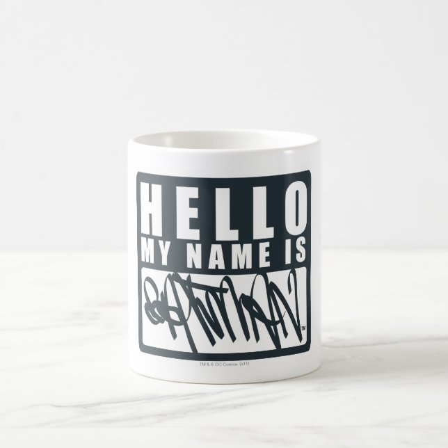Mug Batman | Hello My Name is Batman Logo (Centre)