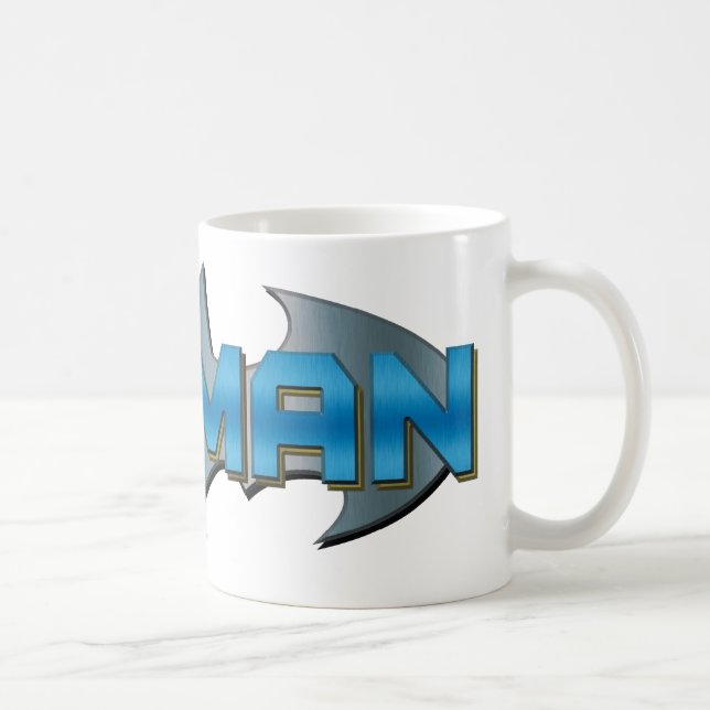 Mug Batman | Logo de nom bleu (Droite)