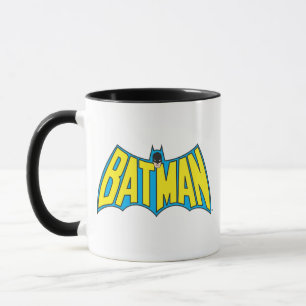 Mug Batman Logo Vintage bleu jaune