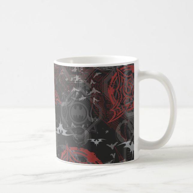 Mug Batman Urban Legends - Bat Stamp Motif Noir/Rouge (Droite)