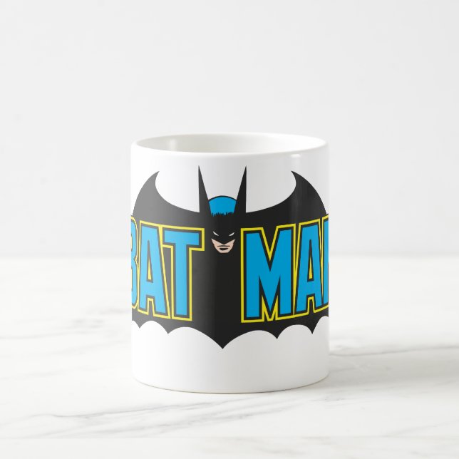 Mug Batman | Vintage Blue Black Logo (Centre)
