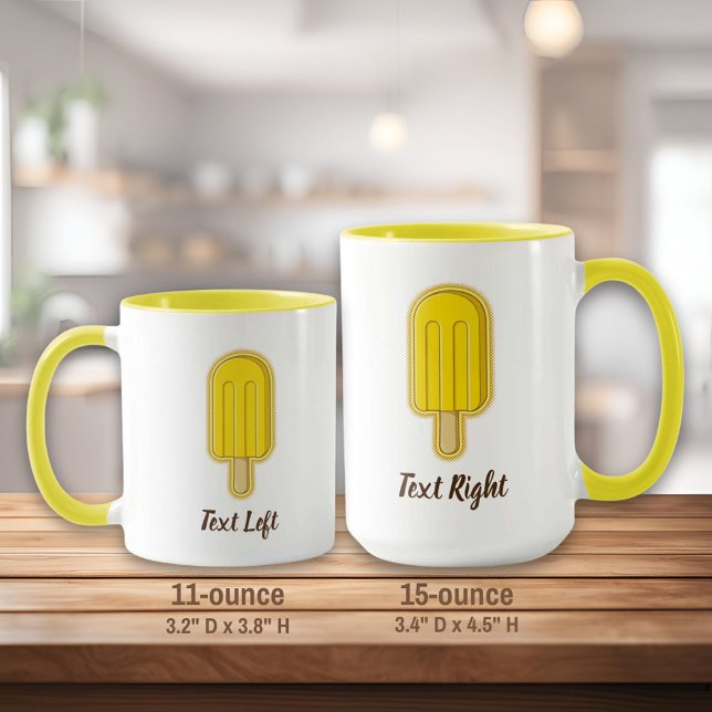 Mug Bâton à crème glacée citron (Créateur téléchargé)