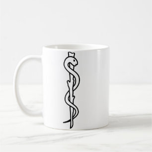 Mug Bâton d'Asclépios Médical Professionnel