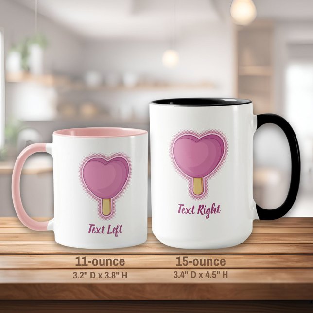 Mug Bâton de crème glacée du coeur (Créateur téléchargé)