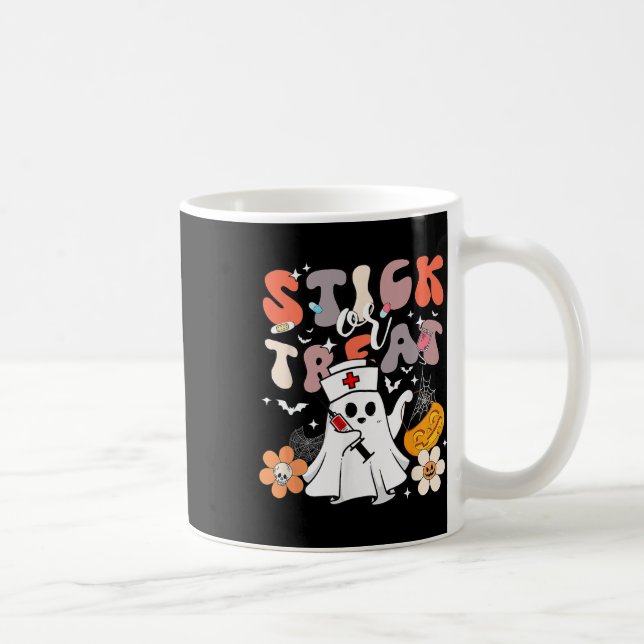 Mug Bâton Ou Traitement Halloween Ghost Nurse Crna Eme (Droite)