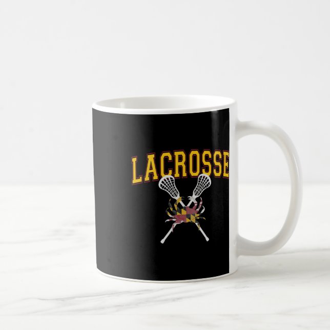 Mug Bâtons croisés de crosse de crabe du Maryland Drap (Droite)