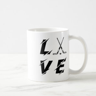 Mug Bâtons d'amour de hockey sur glace Drôle de joueur
