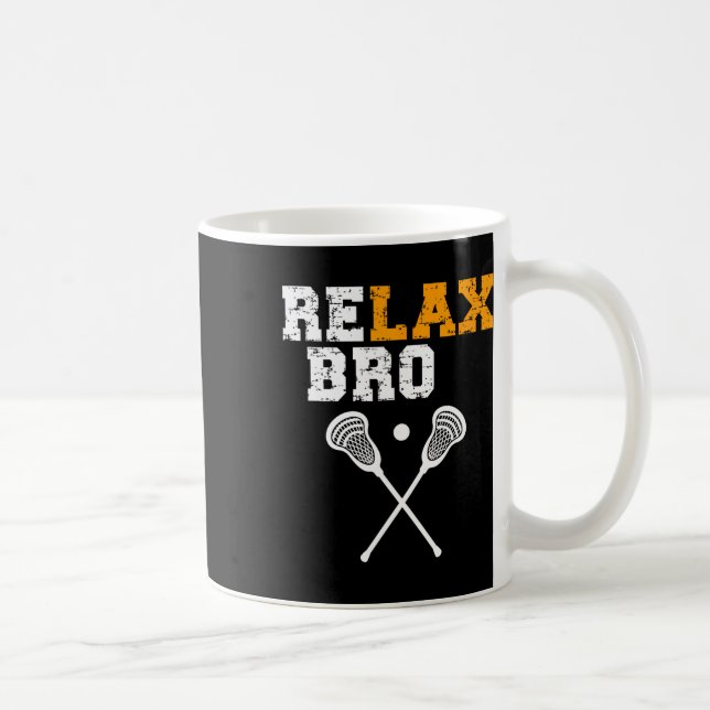 Mug Bâtons de crosse Lacrosse Objectif de crosse Relax (Droite)
