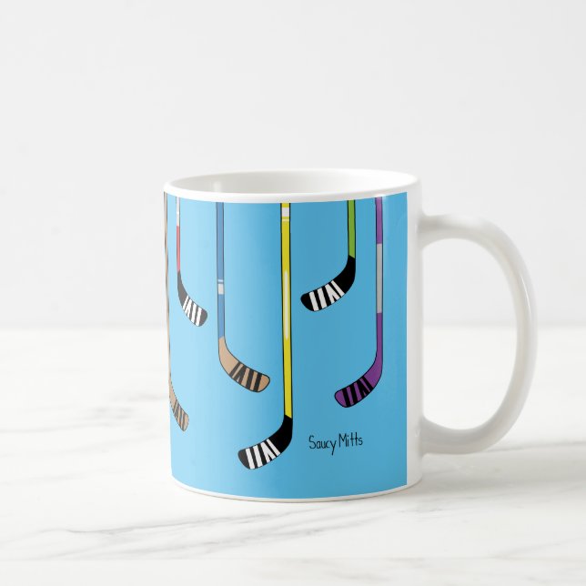 Mug Bâtons de hockey colorés (Droite)