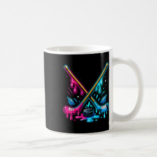 Mug Bâtons de hockey Crème glacée Goutte Hockey sur gl