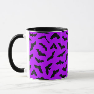 Mug Bats volants d'Halloween violet