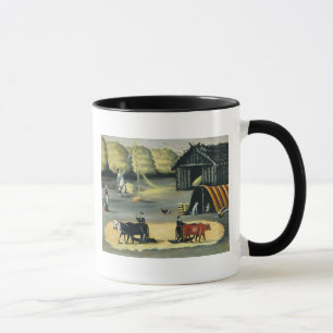 Mug Battage du plancher dans un pays géorgien