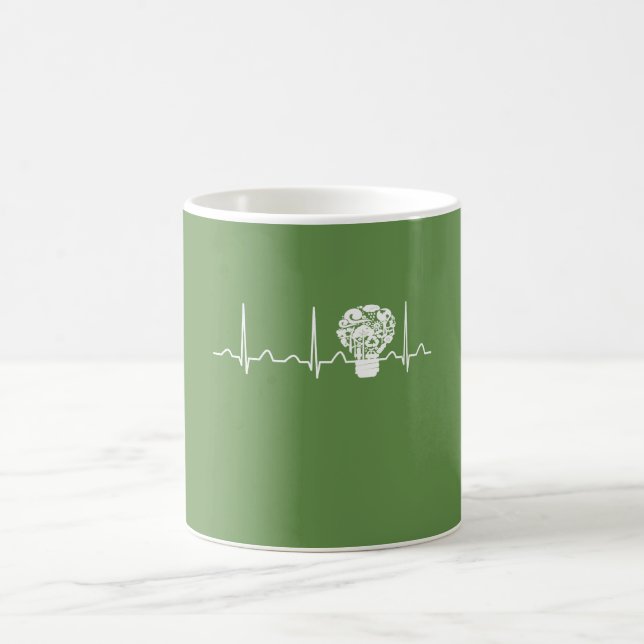 Mug Battement de coeur de l'environnement d'ingénieur (Centre)