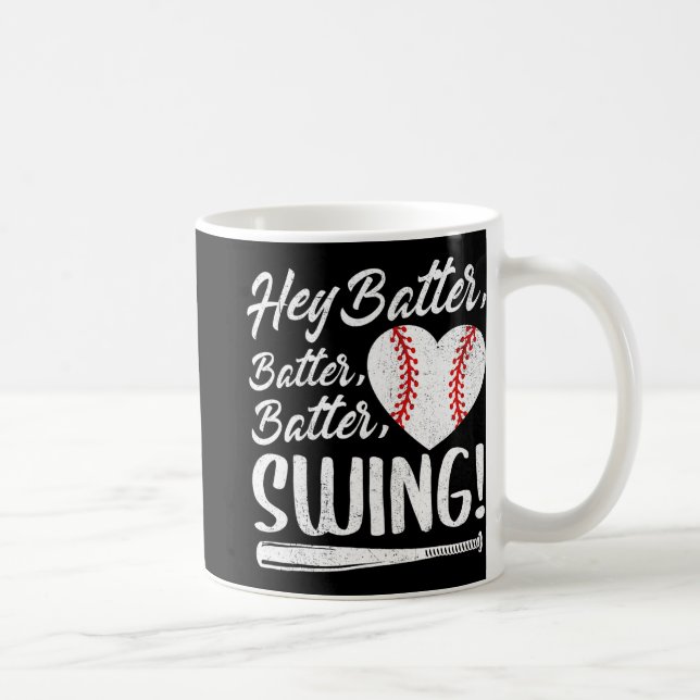 Mug Batter Swing Baseball Coeur Maman Mignonne Mère Fe (Droite)