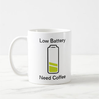 Mug Batterie basse besoin café