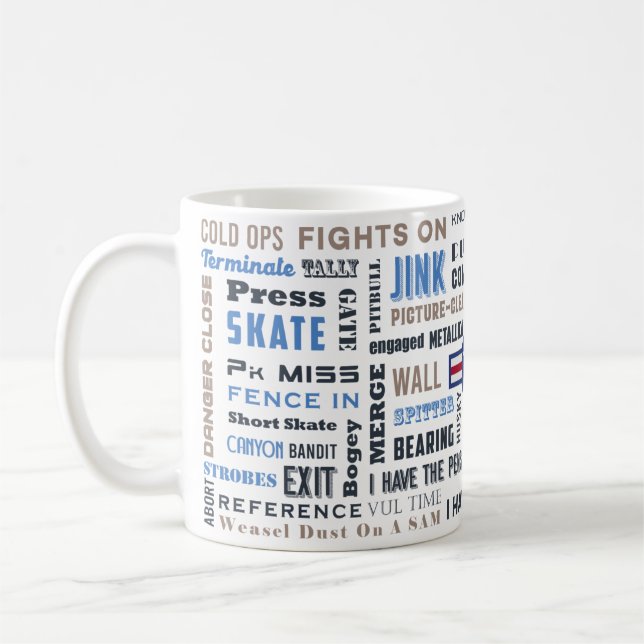 Mug Batterie pilote avec Lingo pilote et A-10 (Gauche)