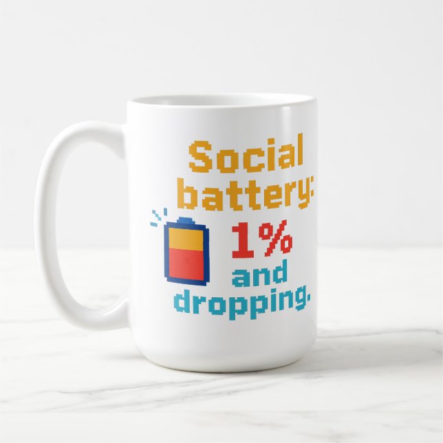 Mug Batterie sociale basse (Gauche)