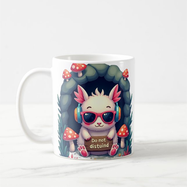 Mug Batterie sociale d'introverti vide casque annulant (Gauche)