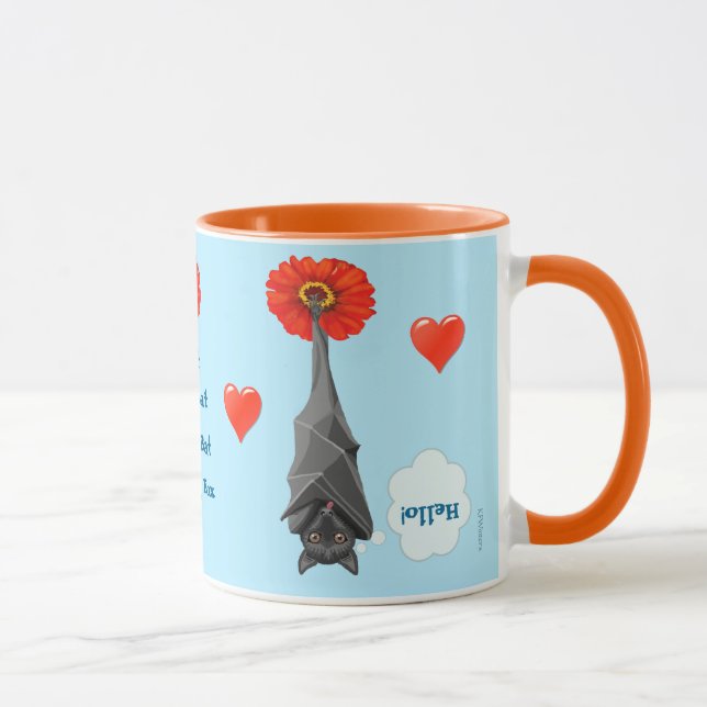 Mug Battes mignonnes ! J'aime des battes ! Batty pour (Droite)