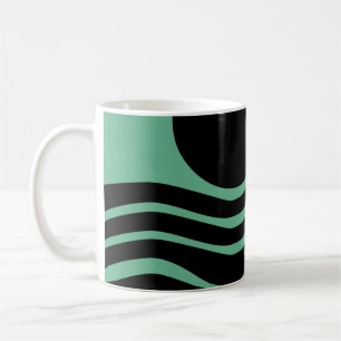 Mug Bauhaus Seafoam Green Abstrait