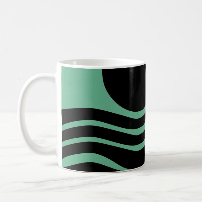 Mug Bauhaus Seafoam Green Abstrait (Gauche)