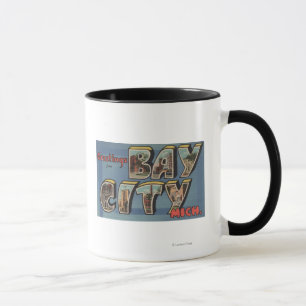 Mug Bay City, Michigan - grandes scènes de lettre