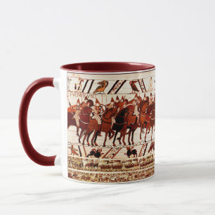 MUG BAYEUX TAPESTRIE ARMÉE NORMALE, CHEVALIERS HORSEBA