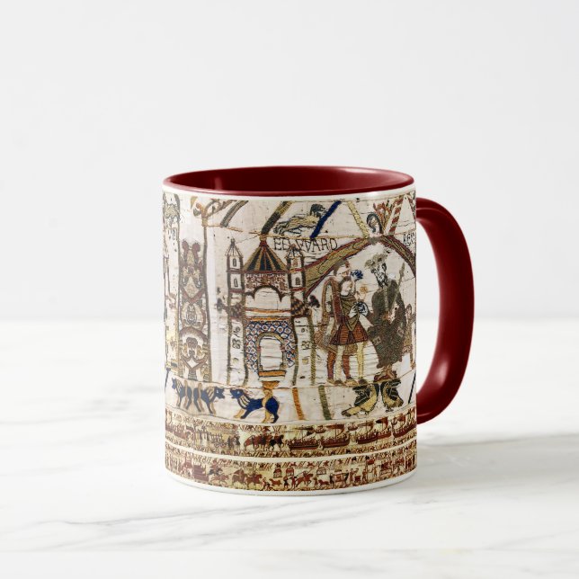 Mug BAYEUX TAPESTRY King Edward Confessor et Harold (Devant droit)