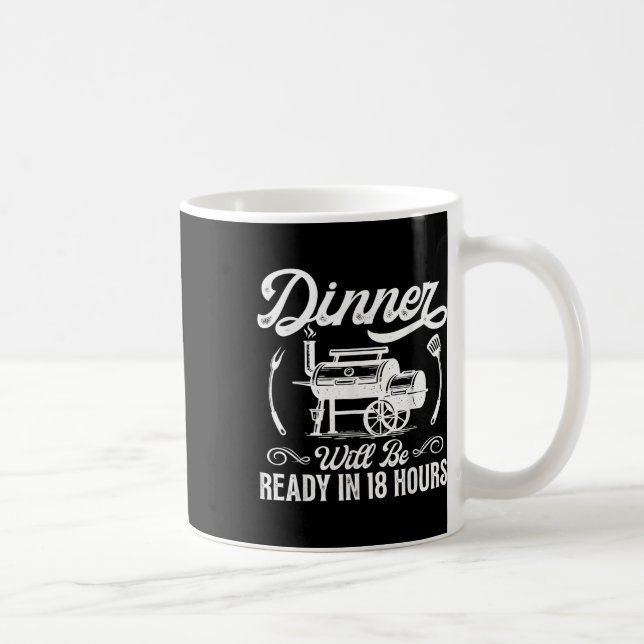 Mug Bbq Drôle Homme Fumer Viande Fumer Griller Barbecu (Droite)