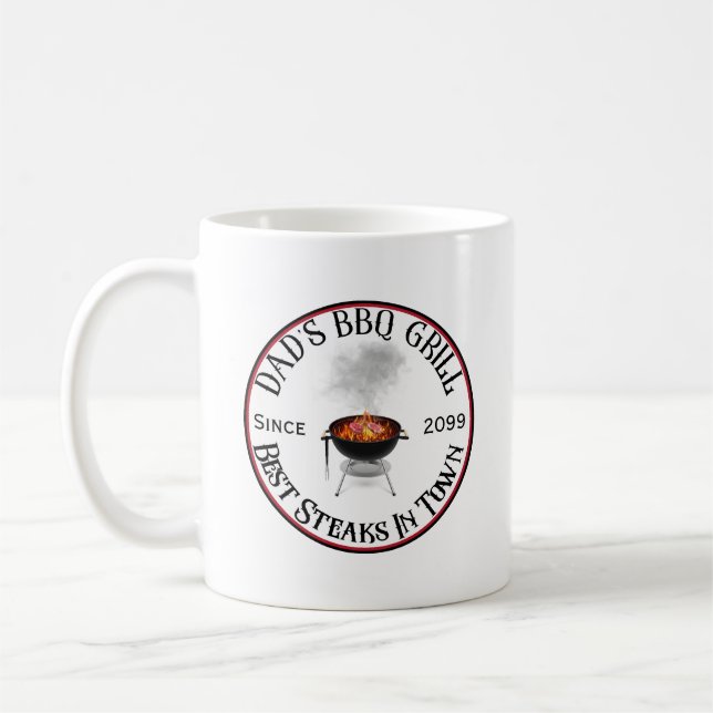 Mug BBQ Grill papa Meilleurs Steaks dans la boue de vi (Gauche)